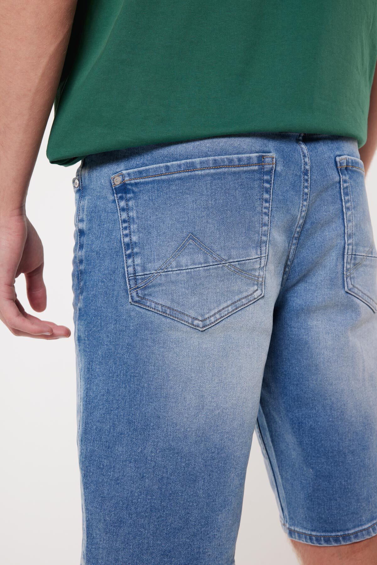 Denim short Robert jog image number 2