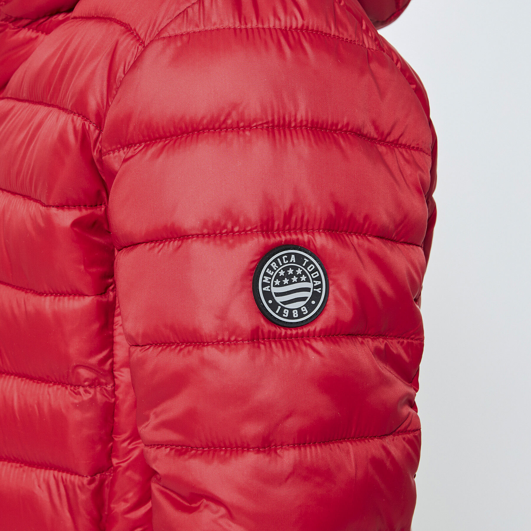 boys red padded jacket