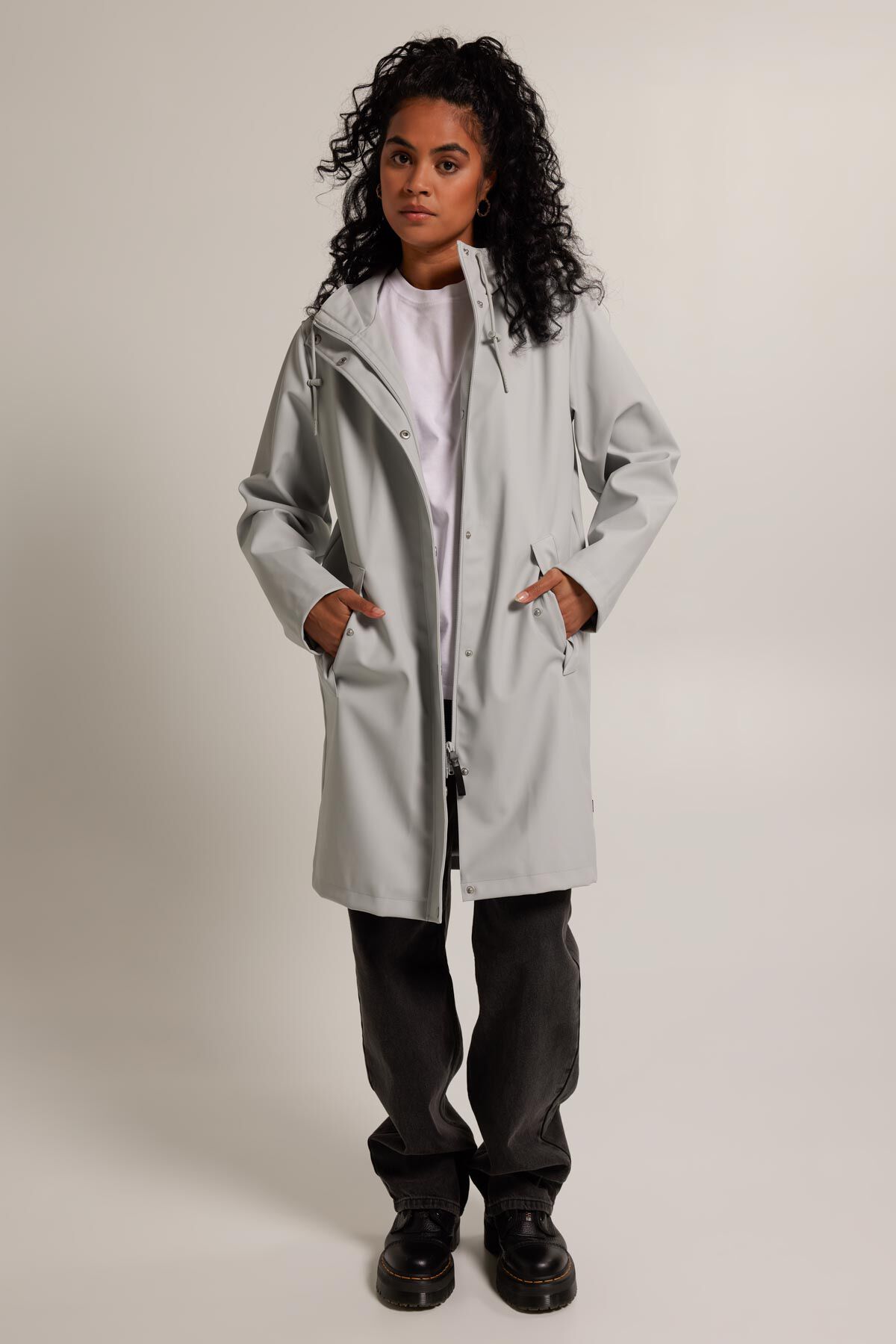 Women Rain jacket Janah Light grey America Today
