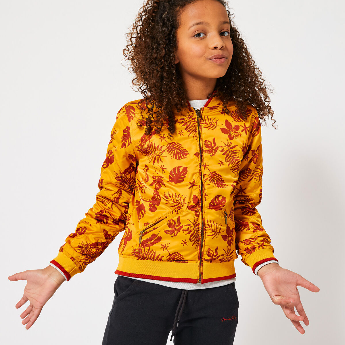 Madchen Bomberjacke Jill Gelb Online Kaufen