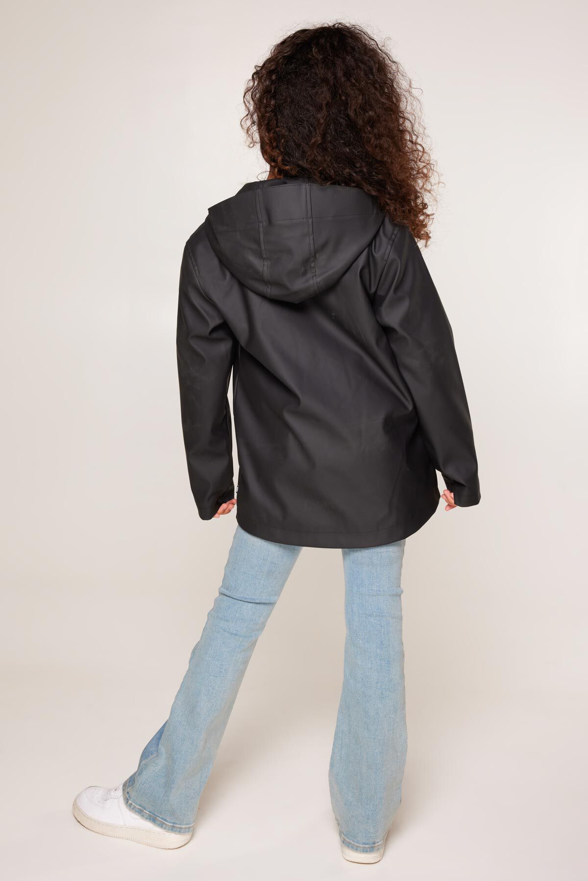 Girls black store waterproof jacket