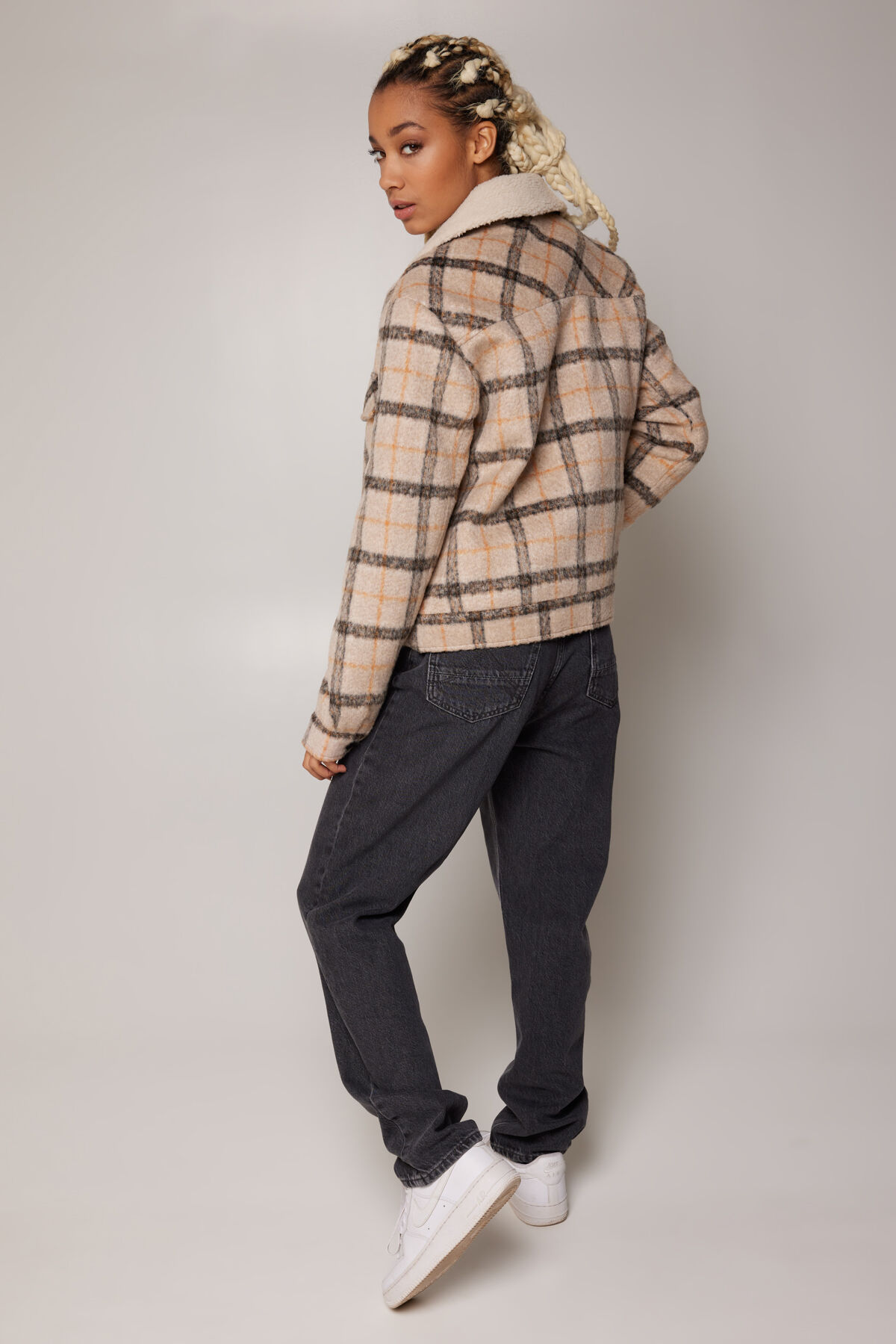 Women Winter jacket Jamie Check 1 | America Today