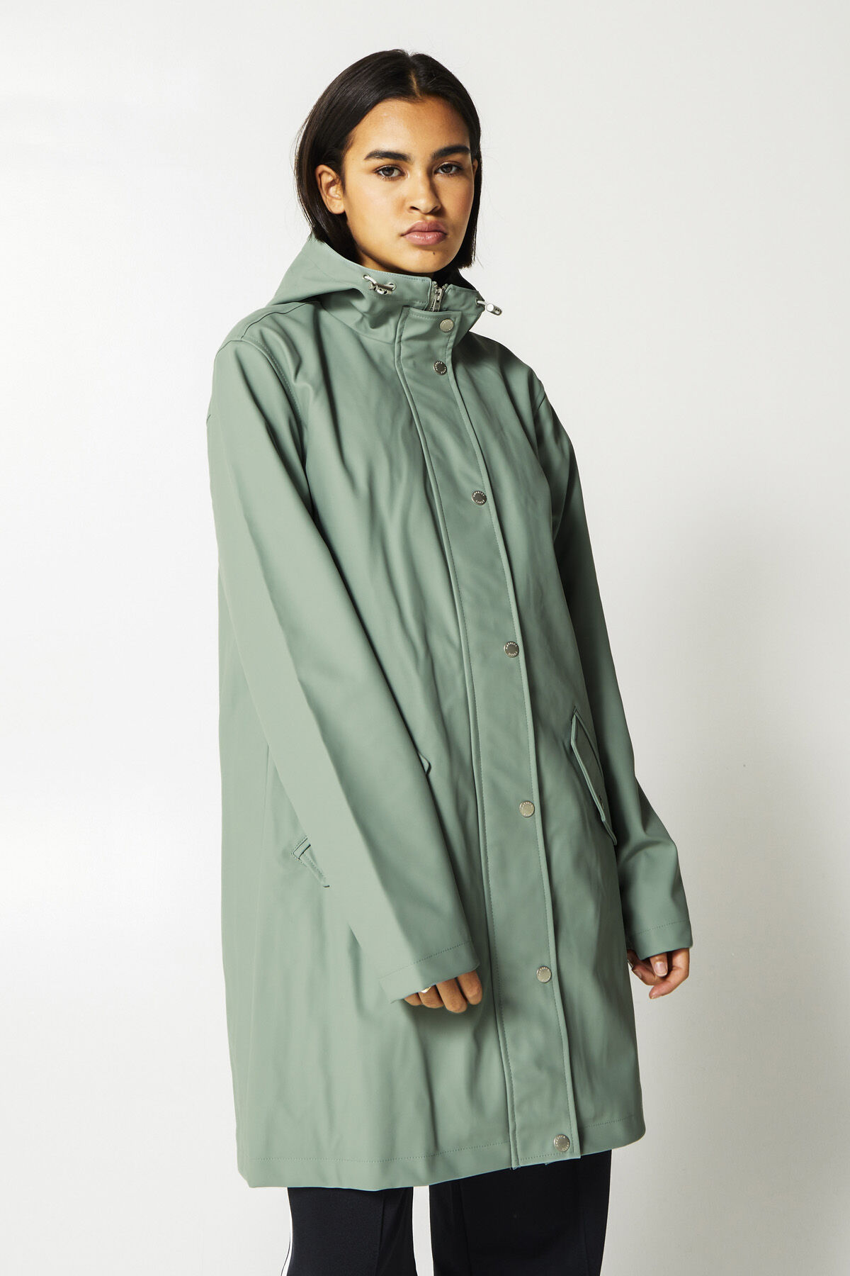 Green womens raincoat clearance