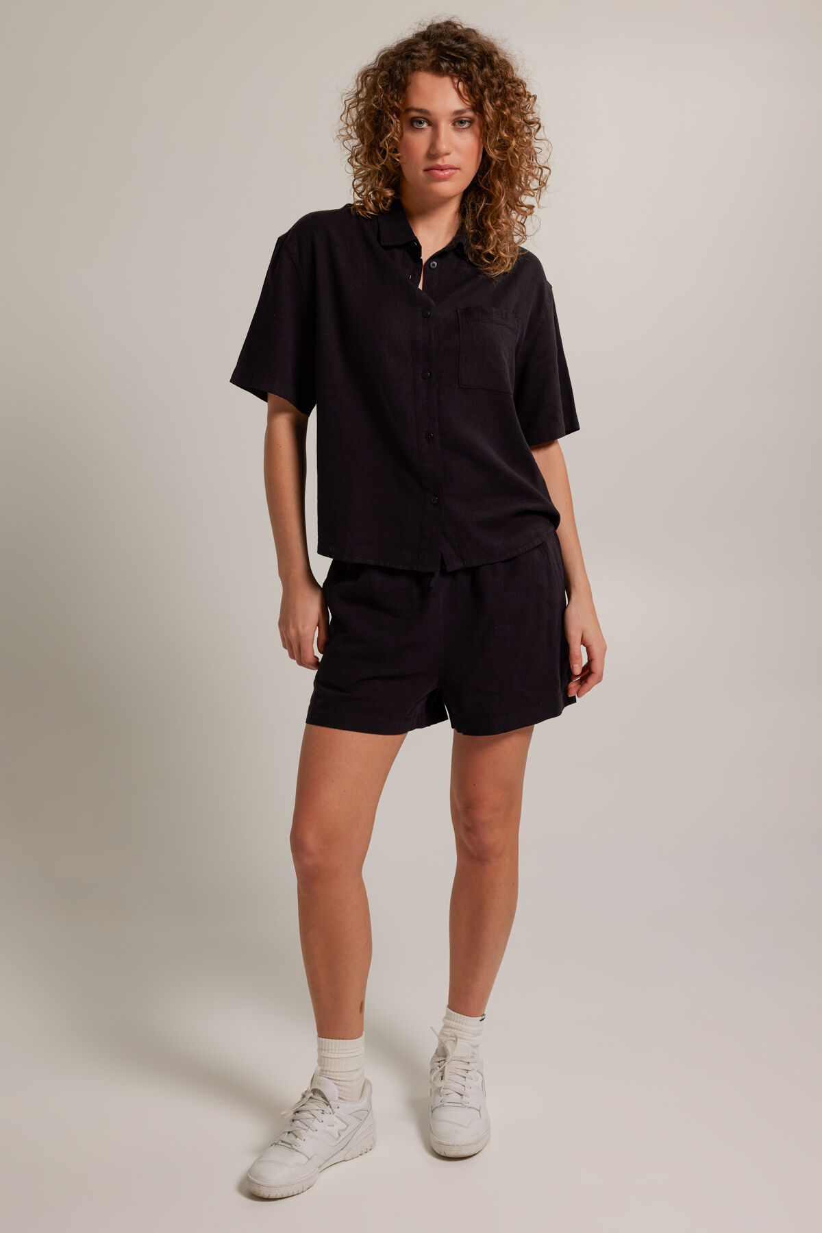 Black polo with shorts outlet