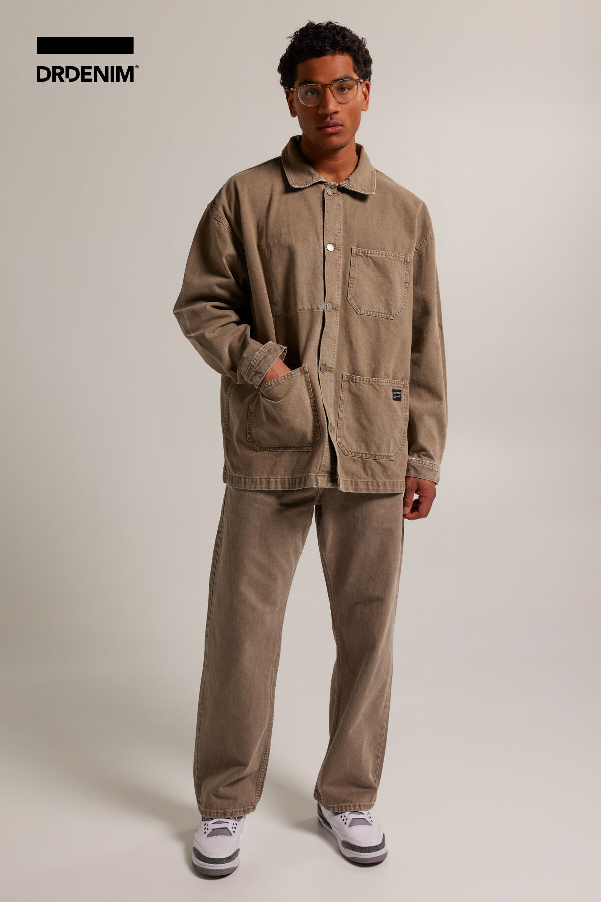Herren Dr. Denim Niko worker jacket Beige