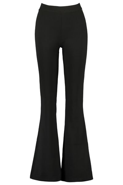 Flared pants Cindy solid black