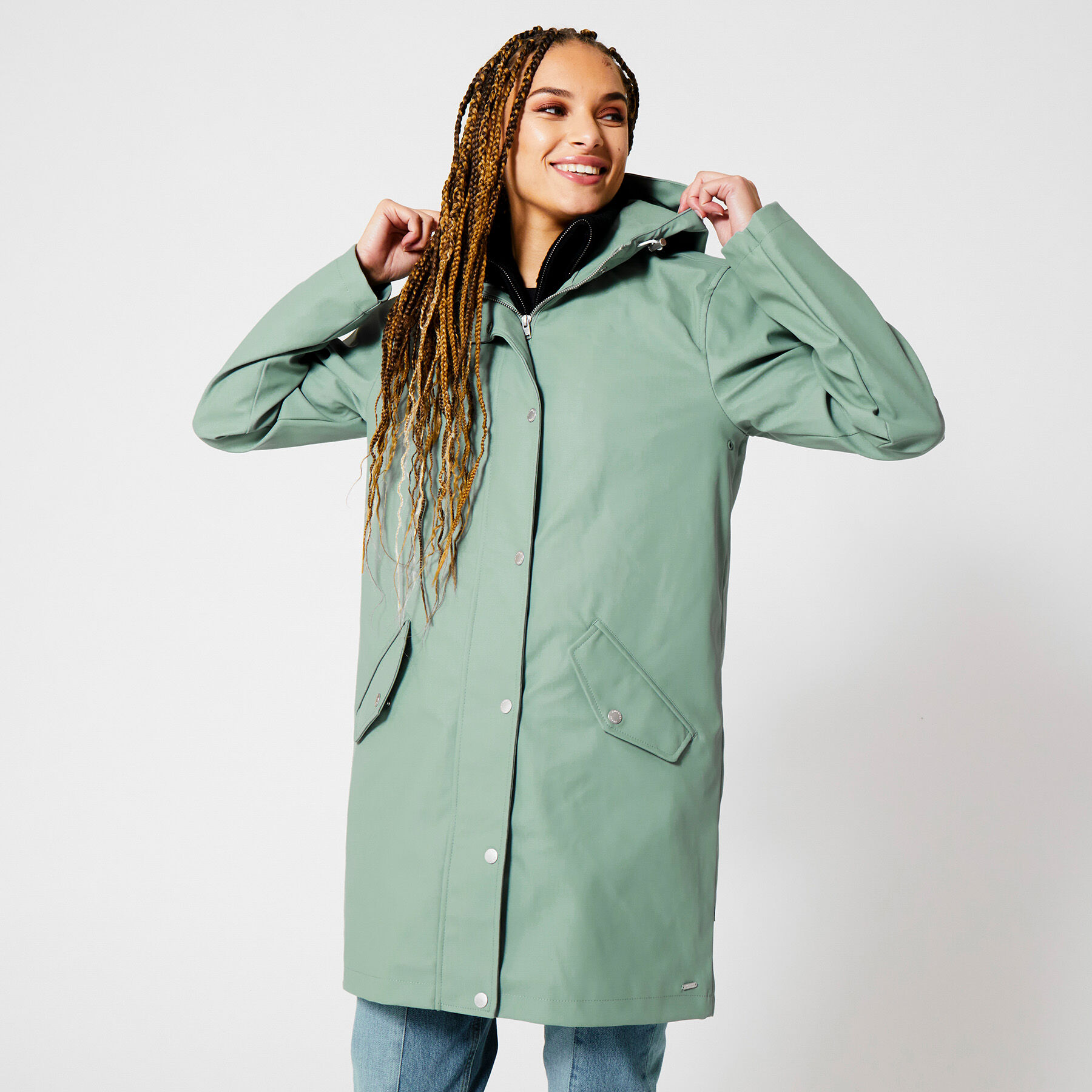 Raincoats with hoods clearance