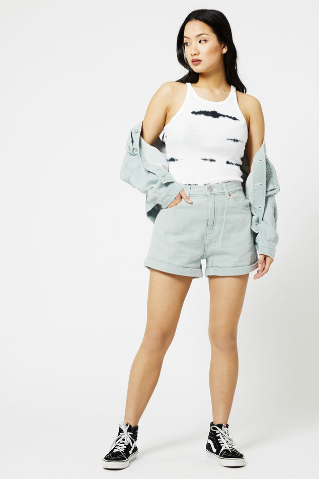 Denim short Mom A line short 2 image number 0