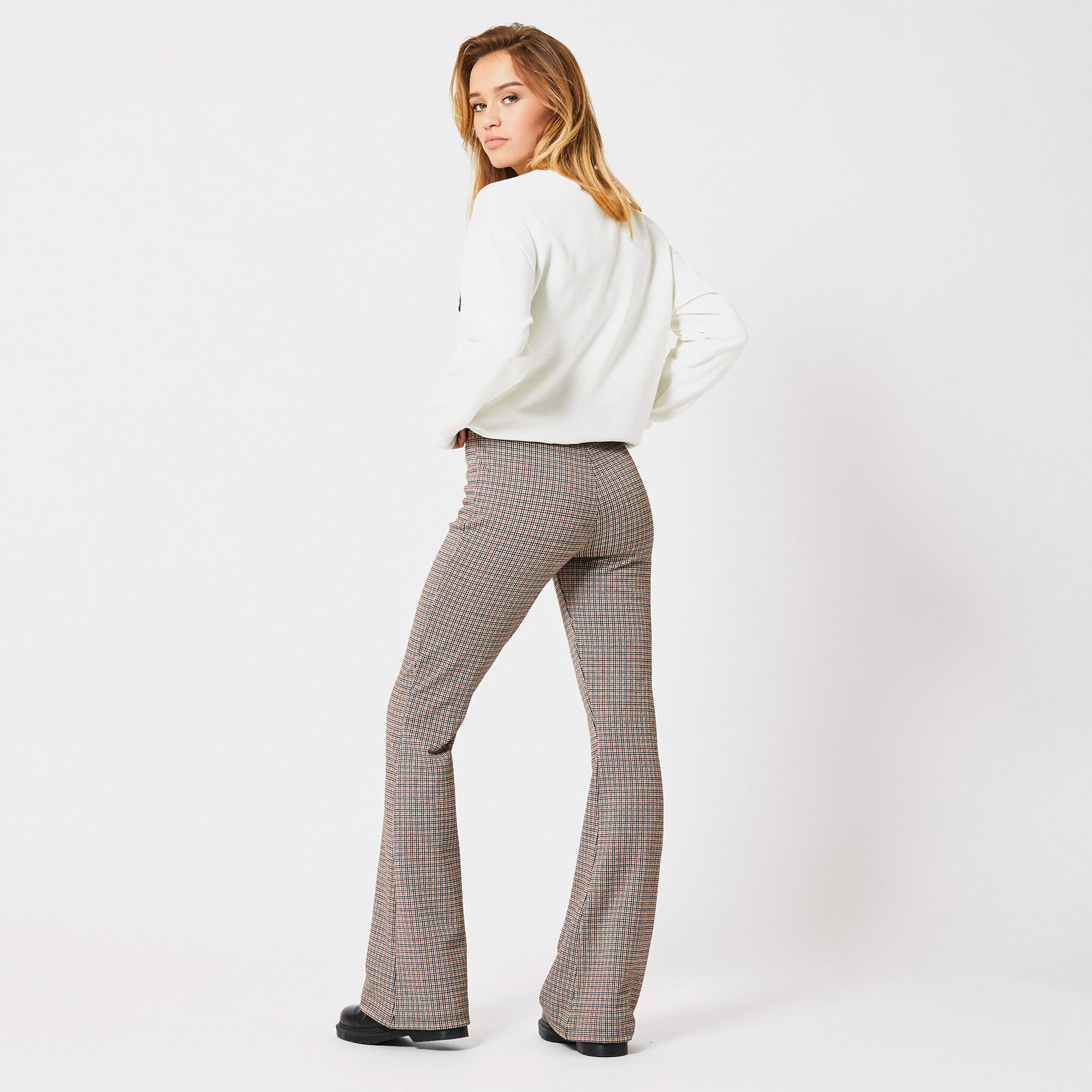 Legging Charly Shorty Lilac check