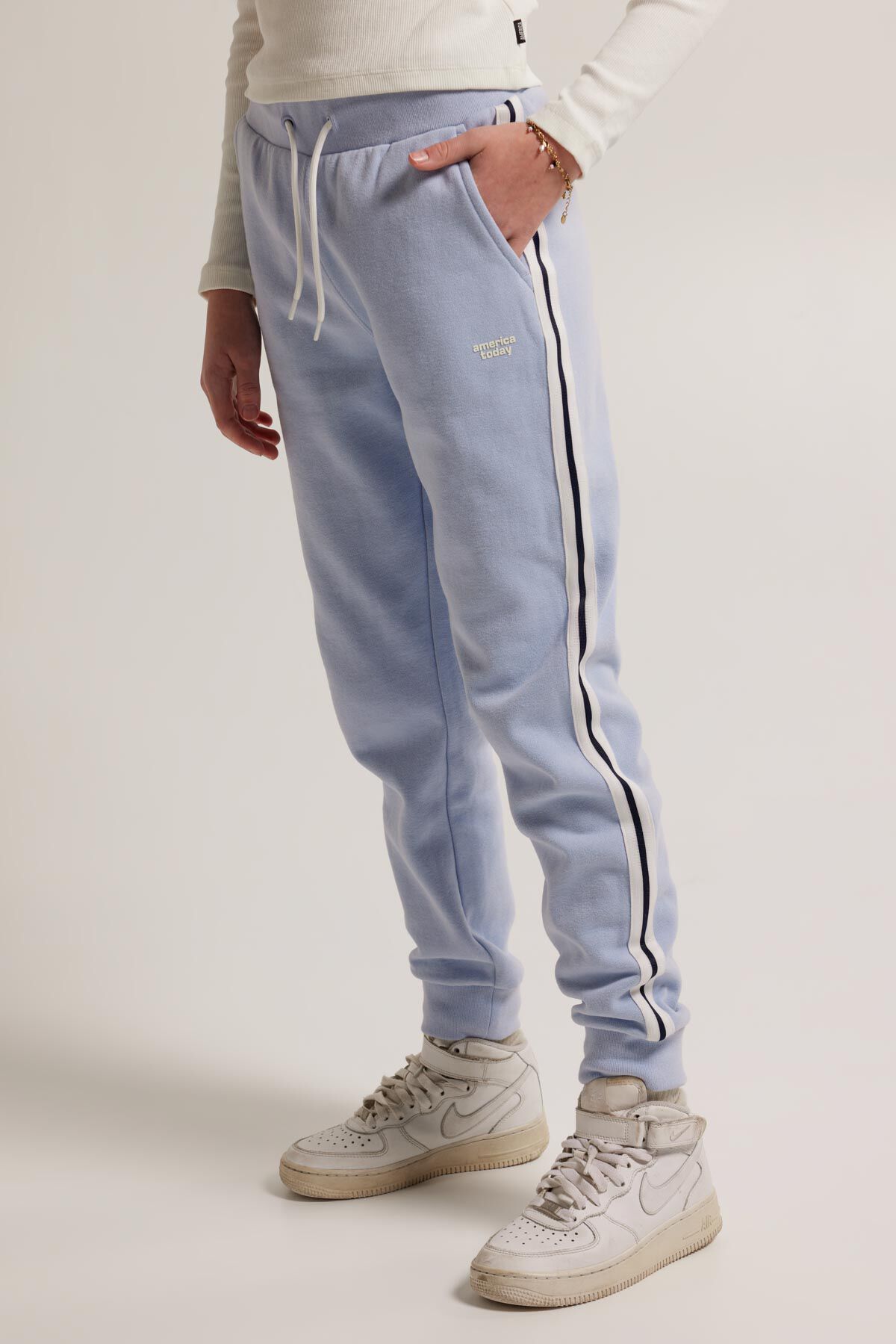 Girls Jogging pants Carly JR Babyblue America Today