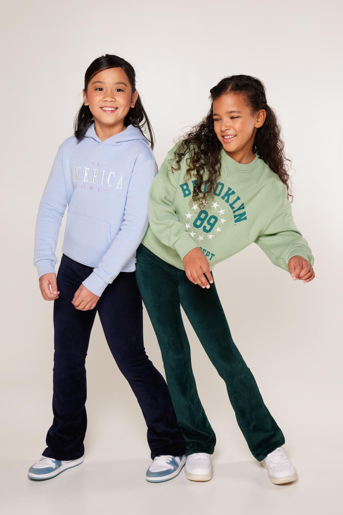 Meisjes Flared pants Charly Jr Navy America Today