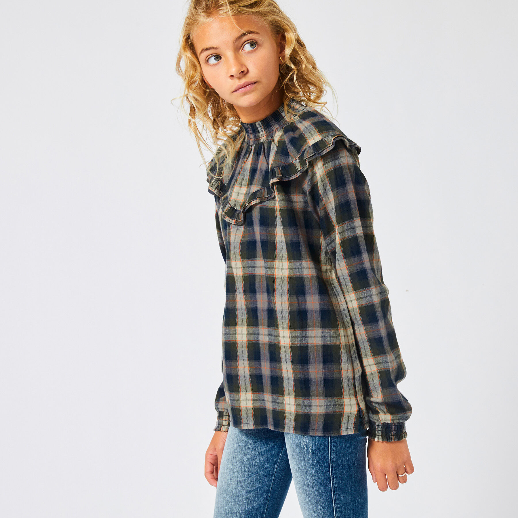 Blouse Bowdy check Jr.