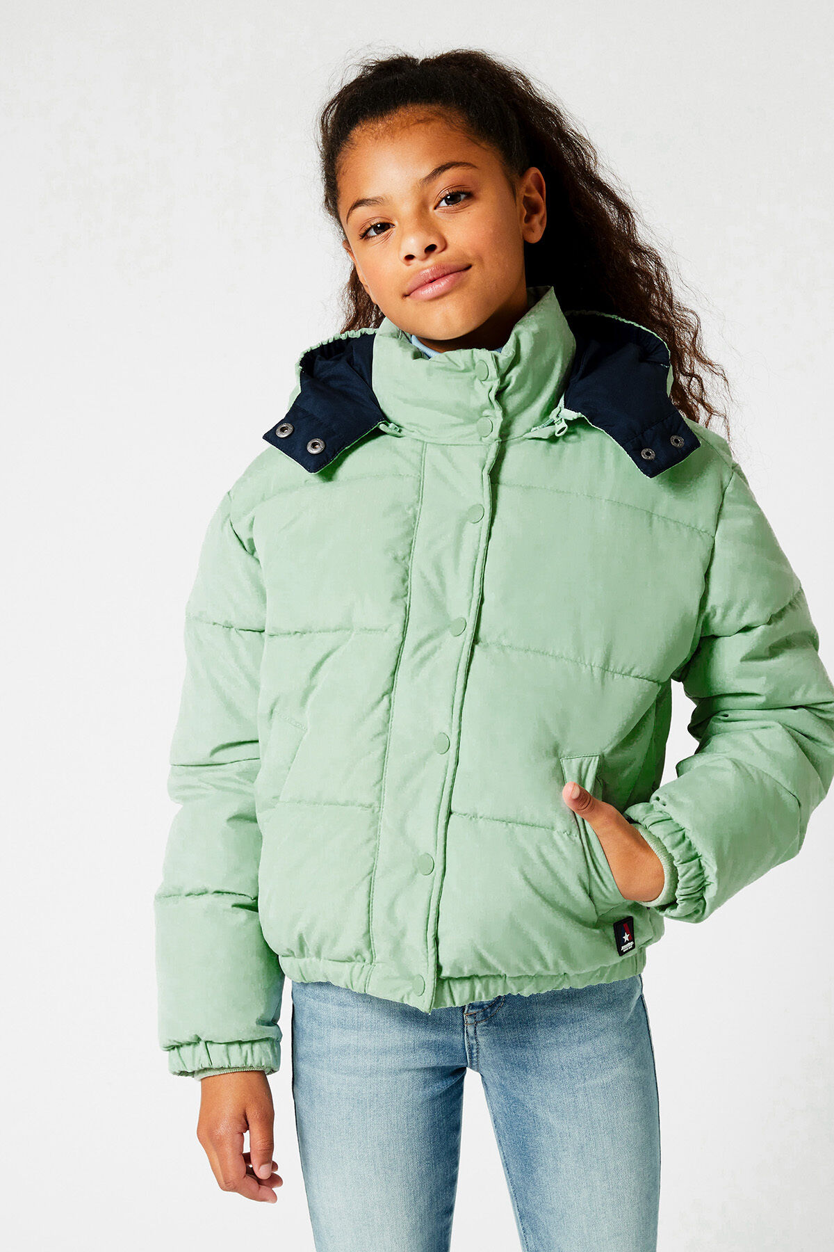 Girls Padded jacket Soft green America Today