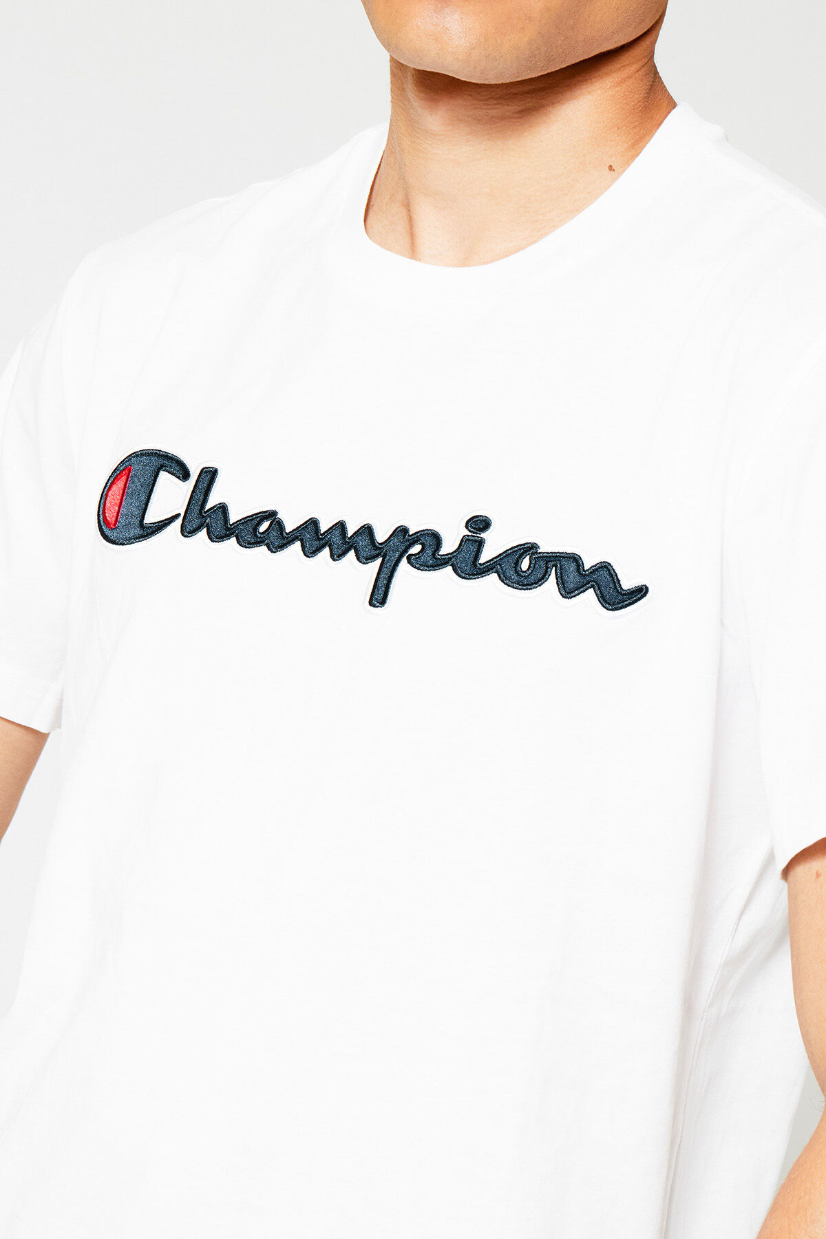 T shirt champion blanc homme outlet