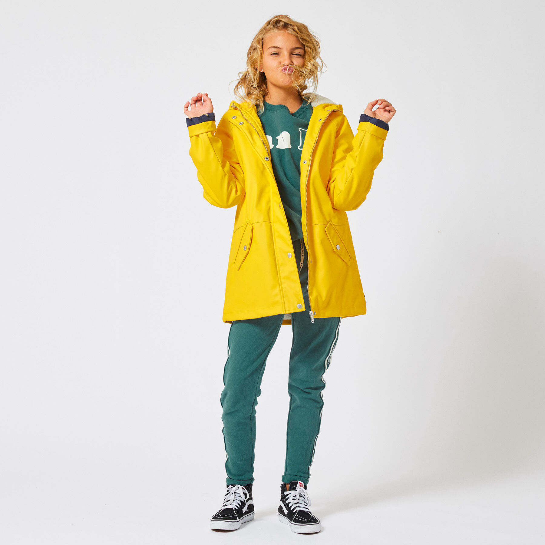 calvin klein skirted raincoat