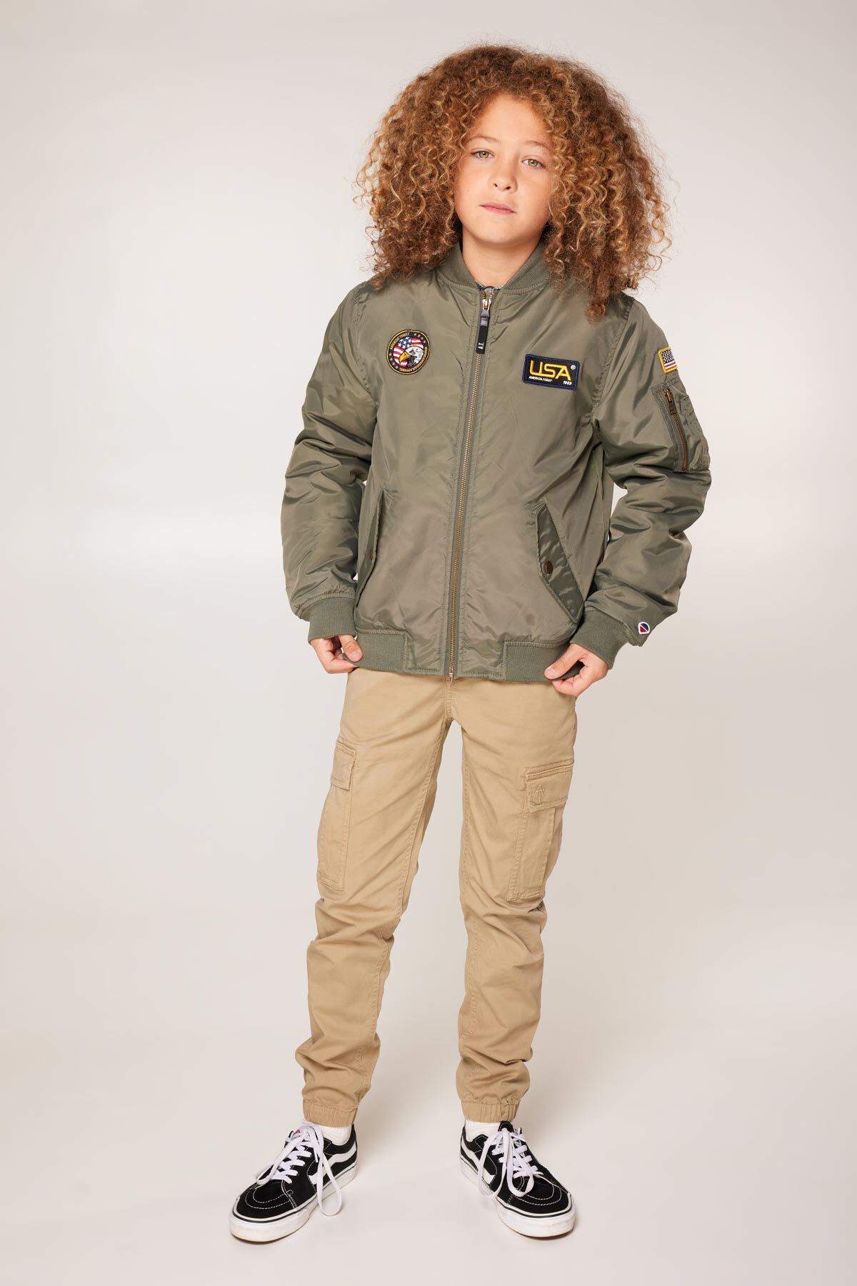 Garcons Blouson aviateur Jules JR Army America Today