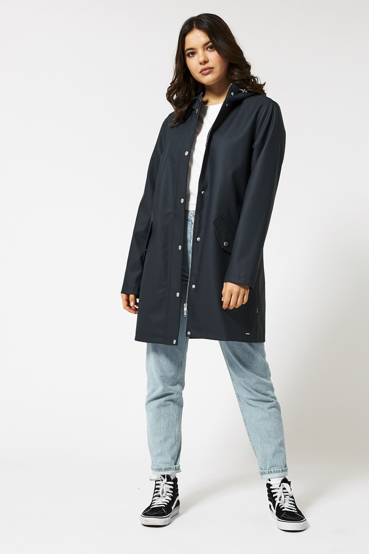 Women Rainoat women lined long Navy America Today