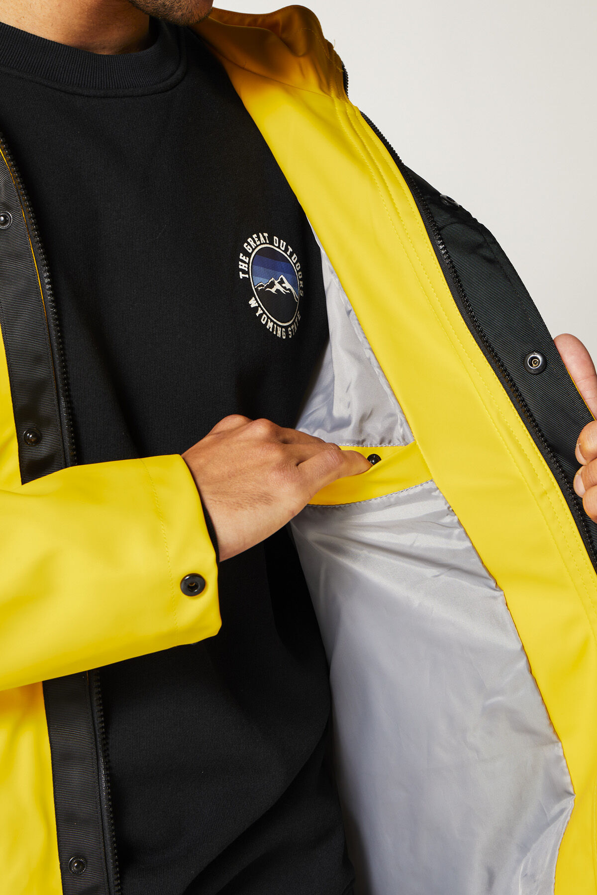 Men Rain jacket Jace Yellow America Today
