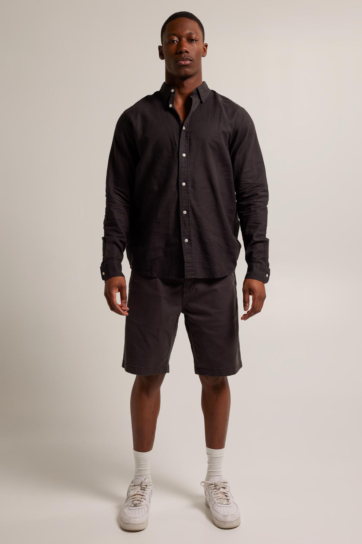 Heren Overhemd Hollis Dull black America Today