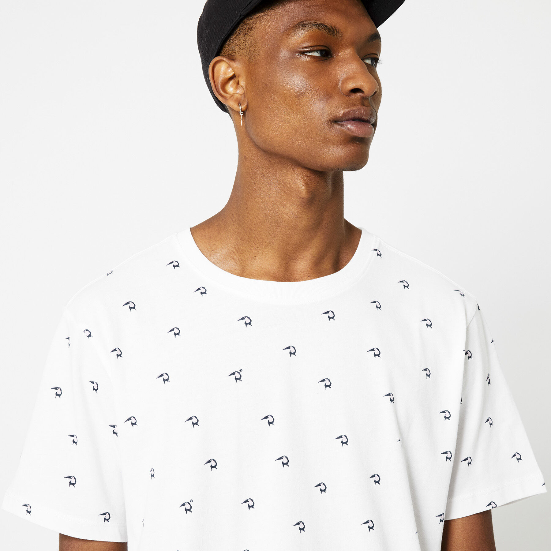 Men T-shirt all-over print Off white 