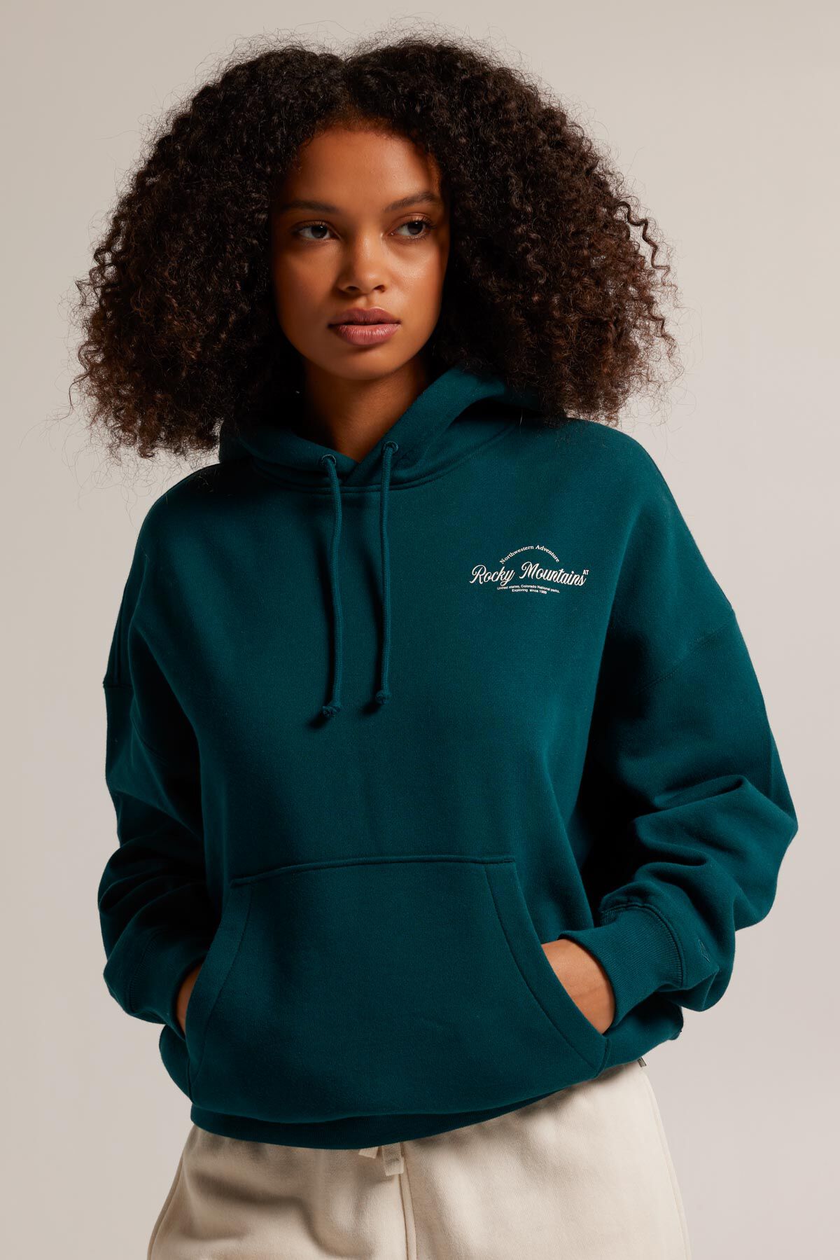 Emerald green hoodie women's store