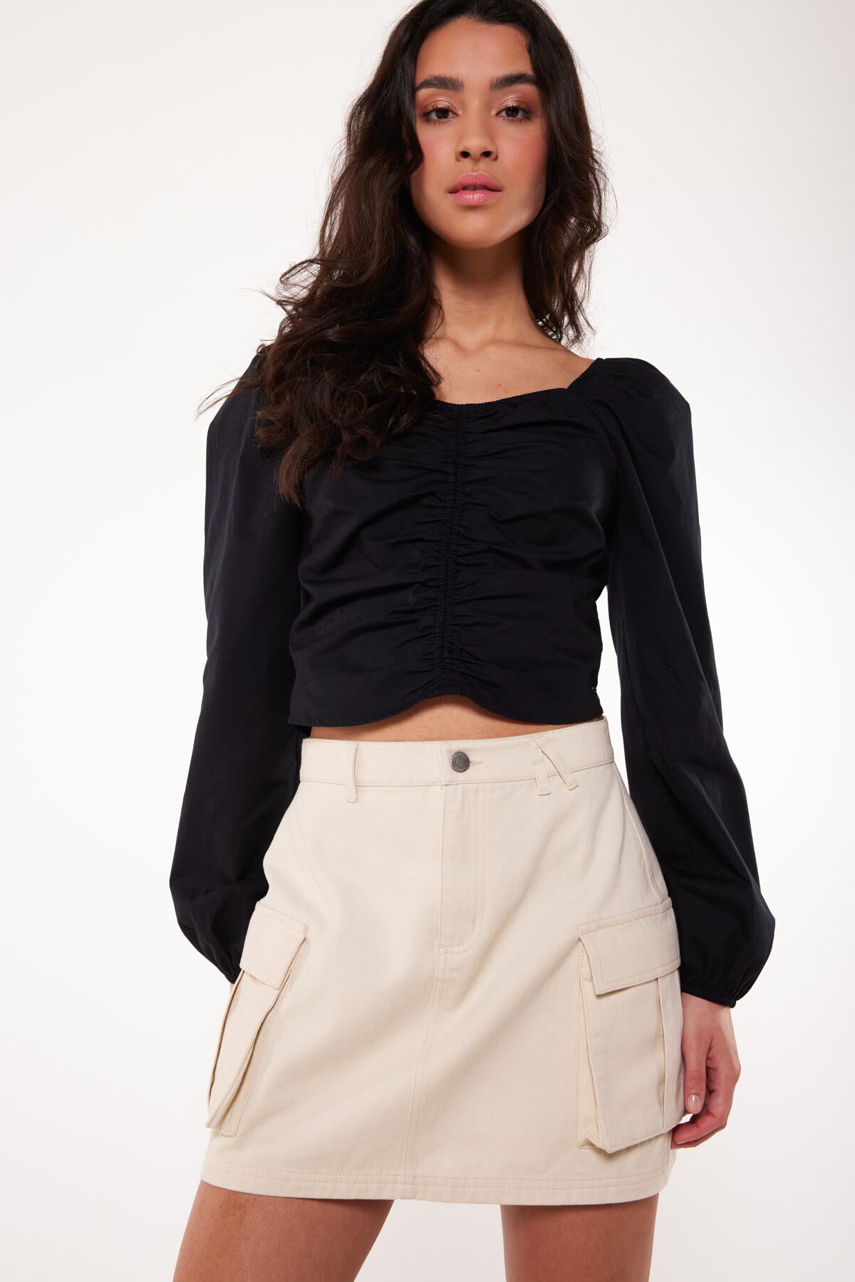 Beige discount rok dames