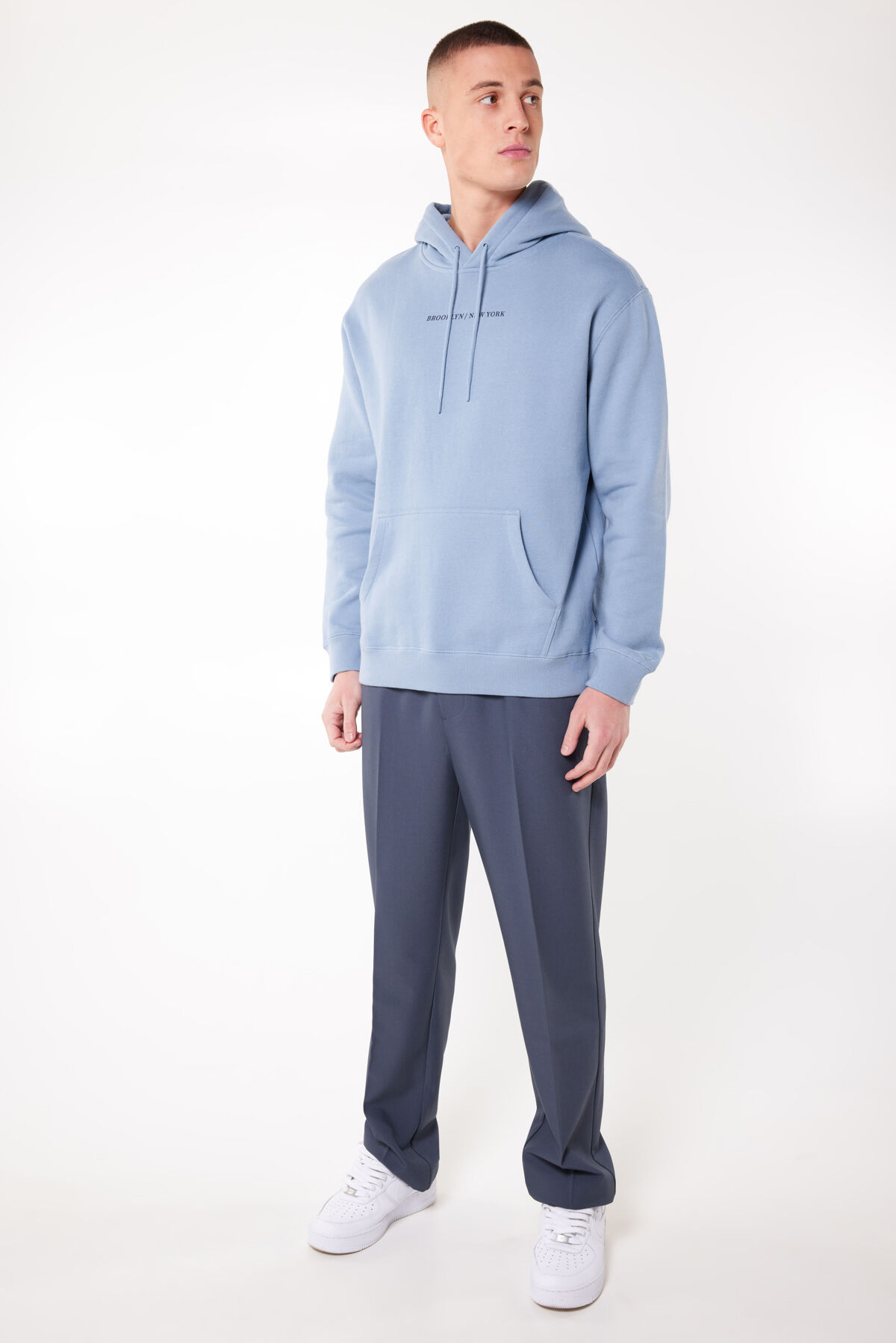 スウェット・トレーナー YESEYESEE Soki PK Sweatshirts Indigo YS231TSWCW02IND yeseyesee [7/22 순차발송]Soki Pk Sweatshirts - Indigo