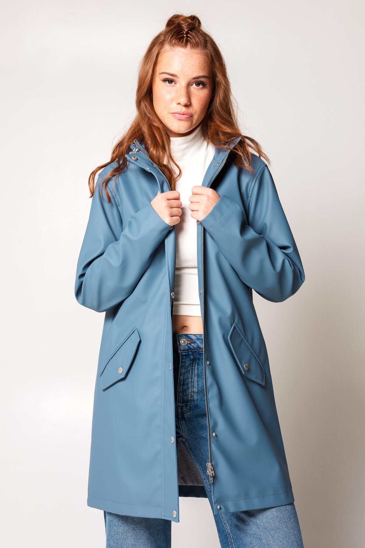 Women Rain jacket Janice French blue America Today