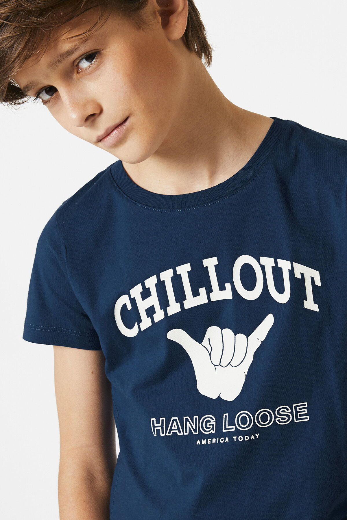 Jungen T shirt Edwin Blue America Today