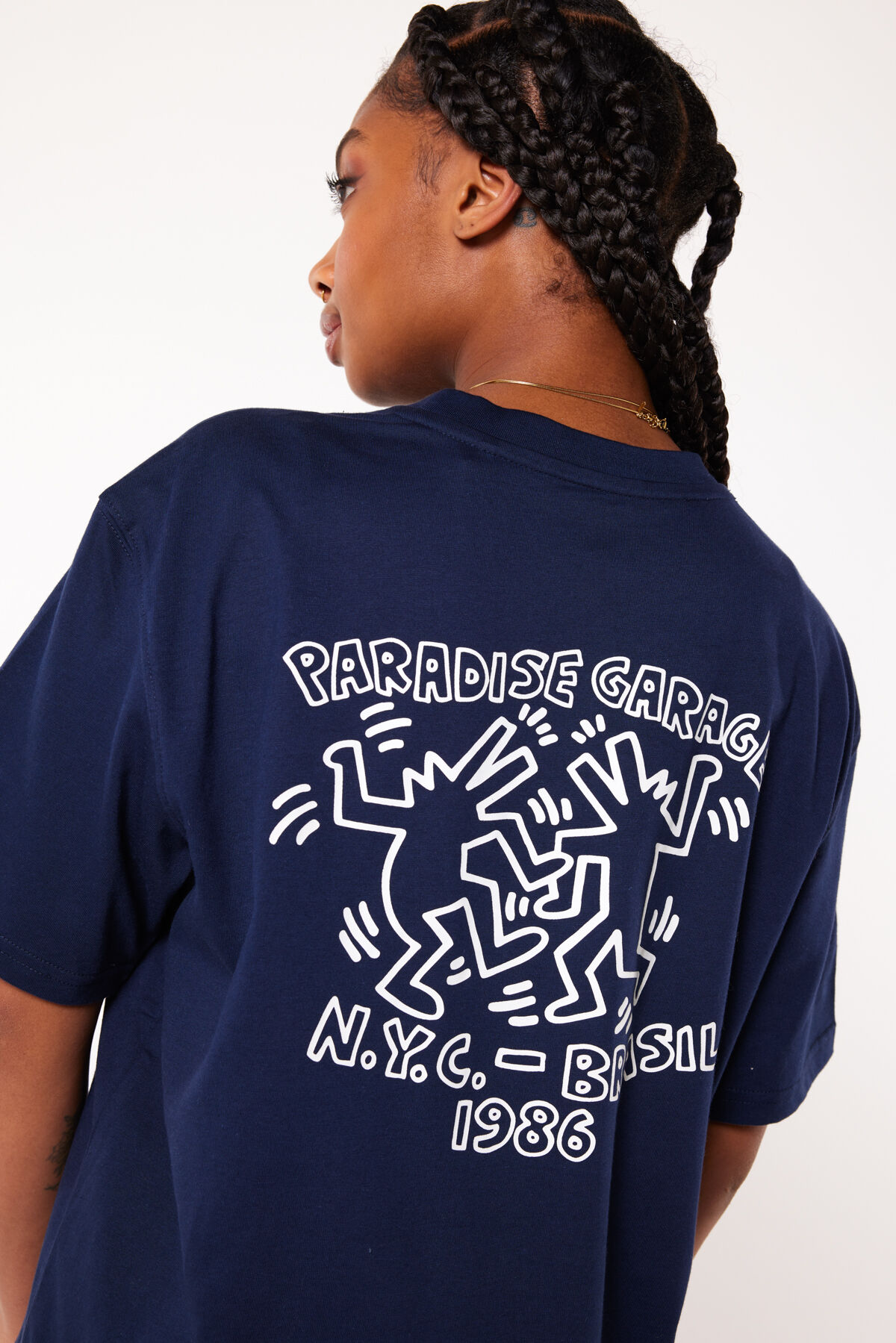 Men T shirt Enter Dark blue America Today