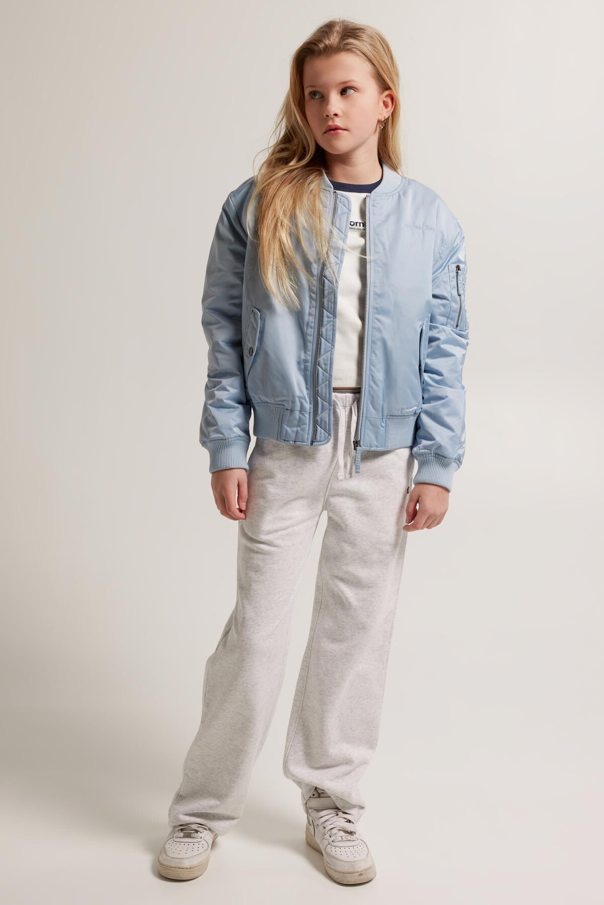 Girls Bomber jacket Jordyn JR Light blue