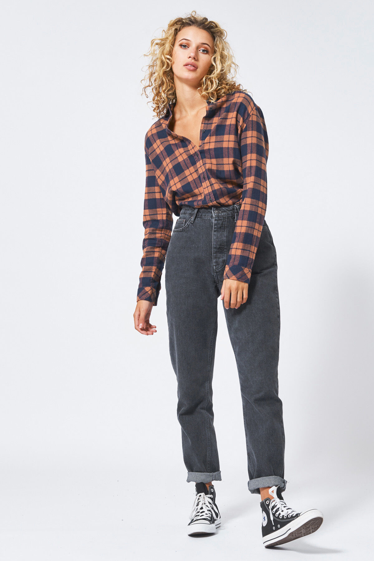 Blouse collar Britt Check image number 1