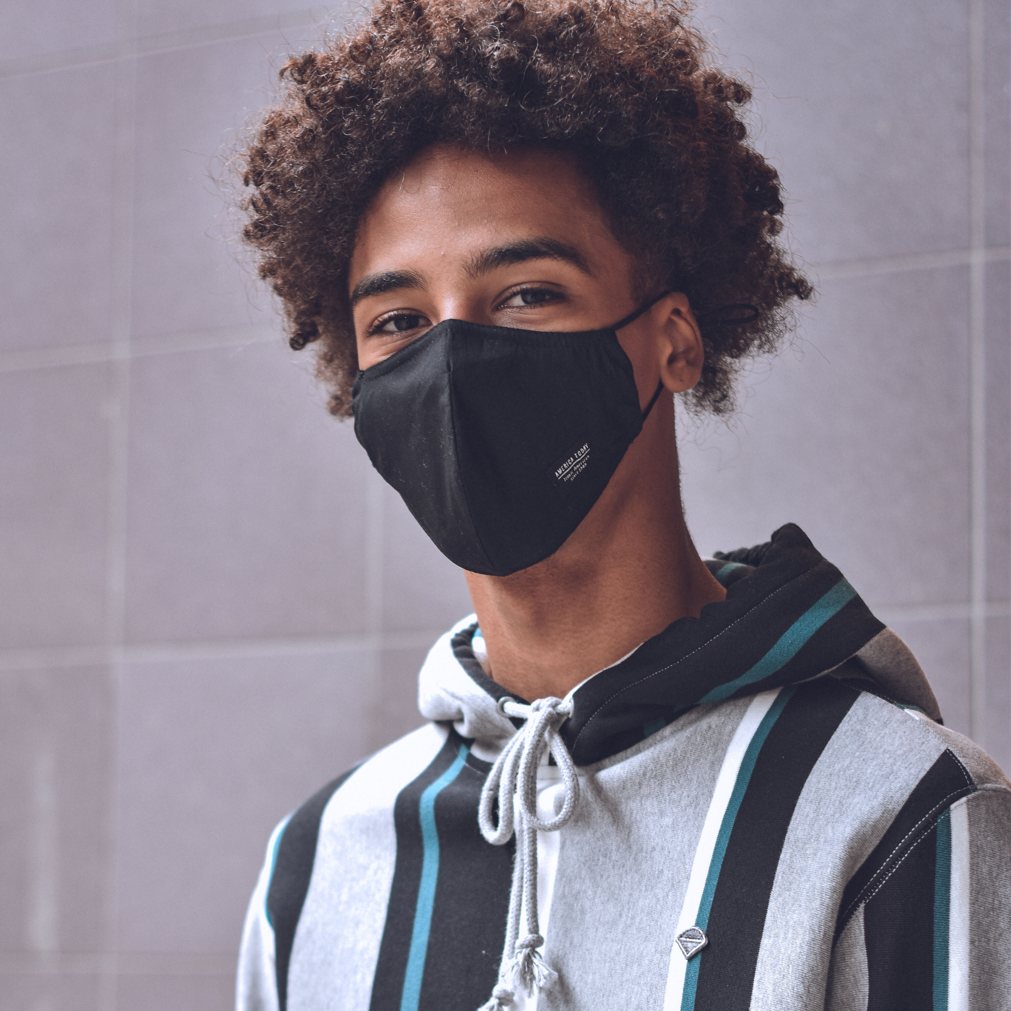 Heren Mondkapje Zwart | America Today