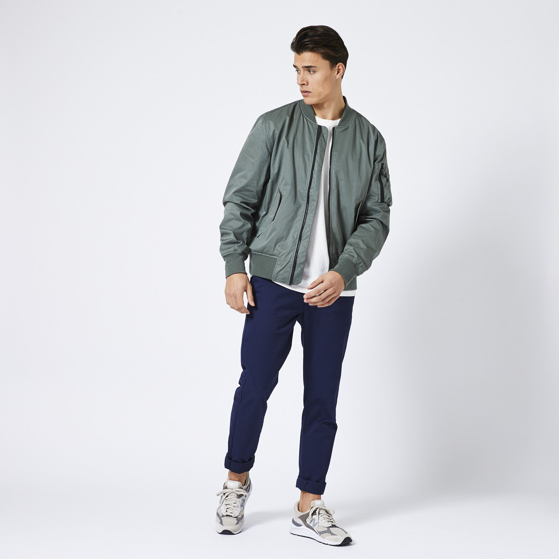 Men Bomber Jacket Juke Green Buy Online America Today