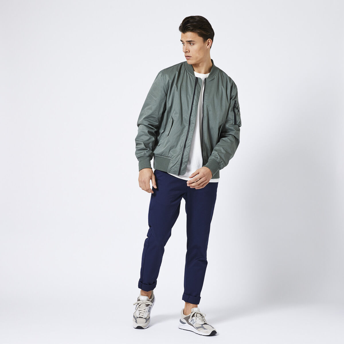 Men Bomber Jacket Juke Green Buy Online America Today