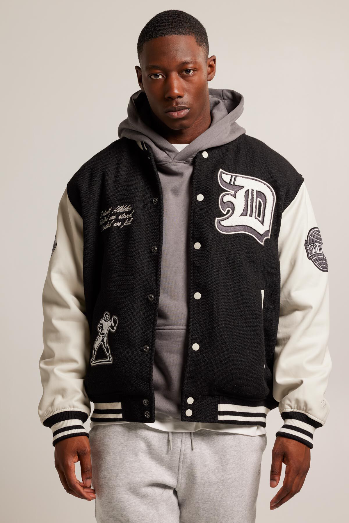 Mens varsity best sale hoodie