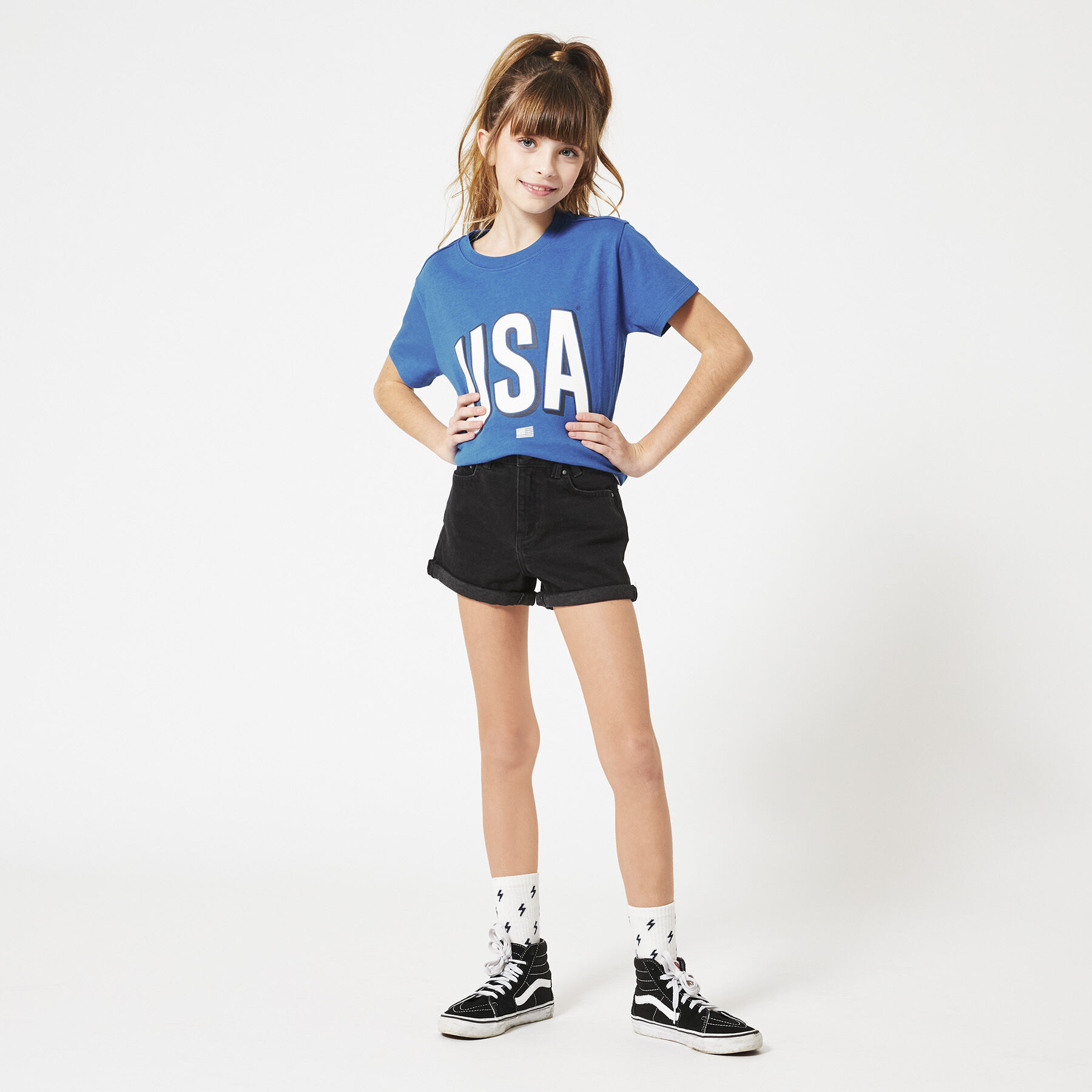 Denim short Lucy JR image number 6