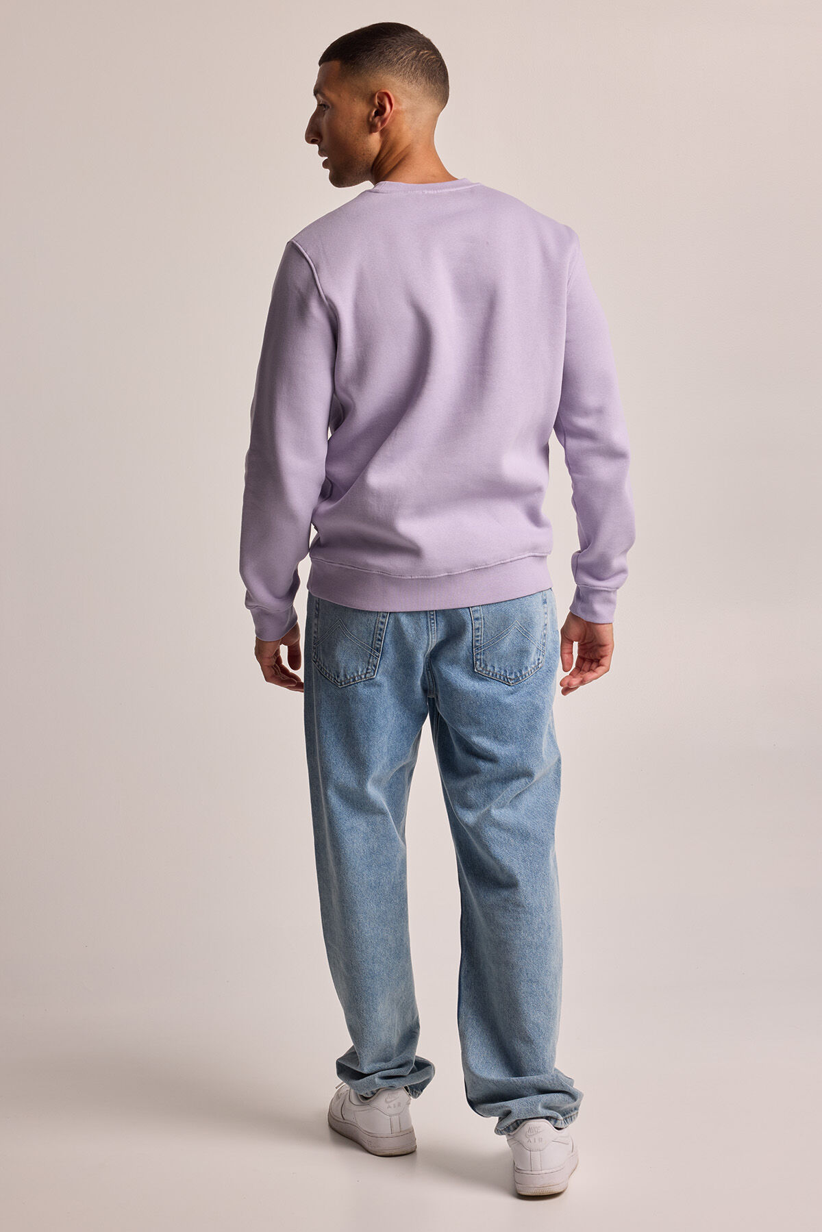 Heren Sweater Seb Crew Lilac America Today