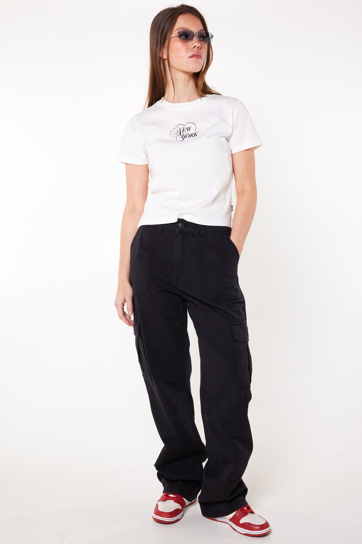 Dames T shirt Ella White America Today