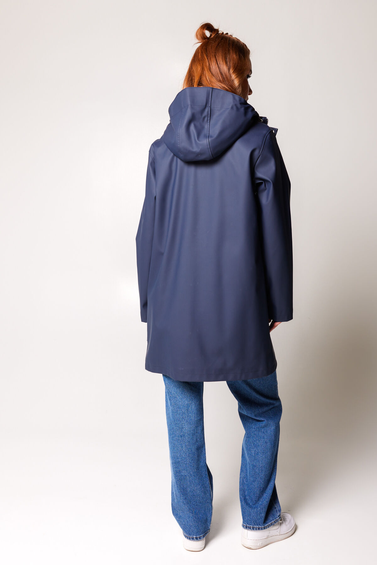 Womens navy hotsell raincoat with hood
