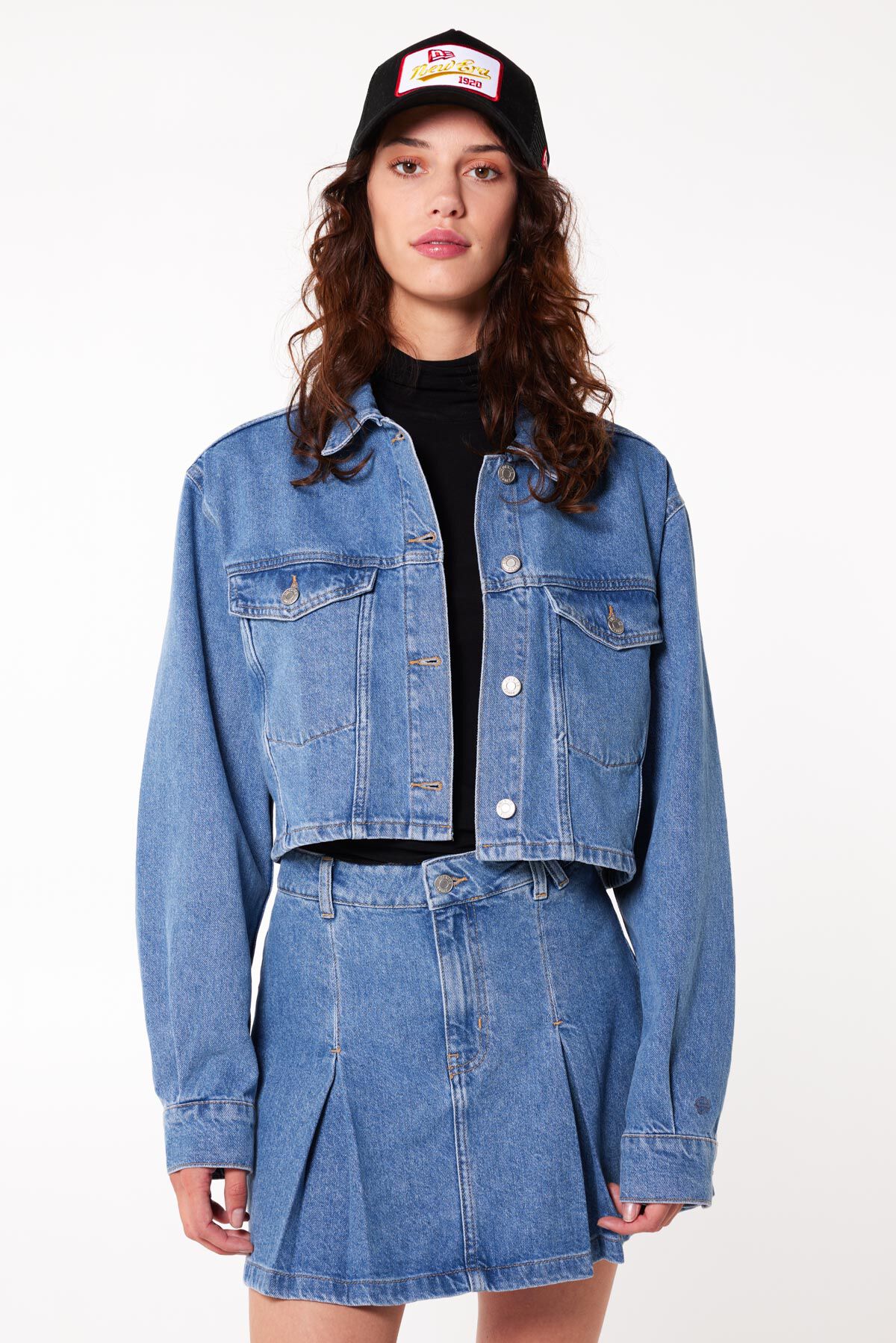 Topshop hacked denim discount jacket