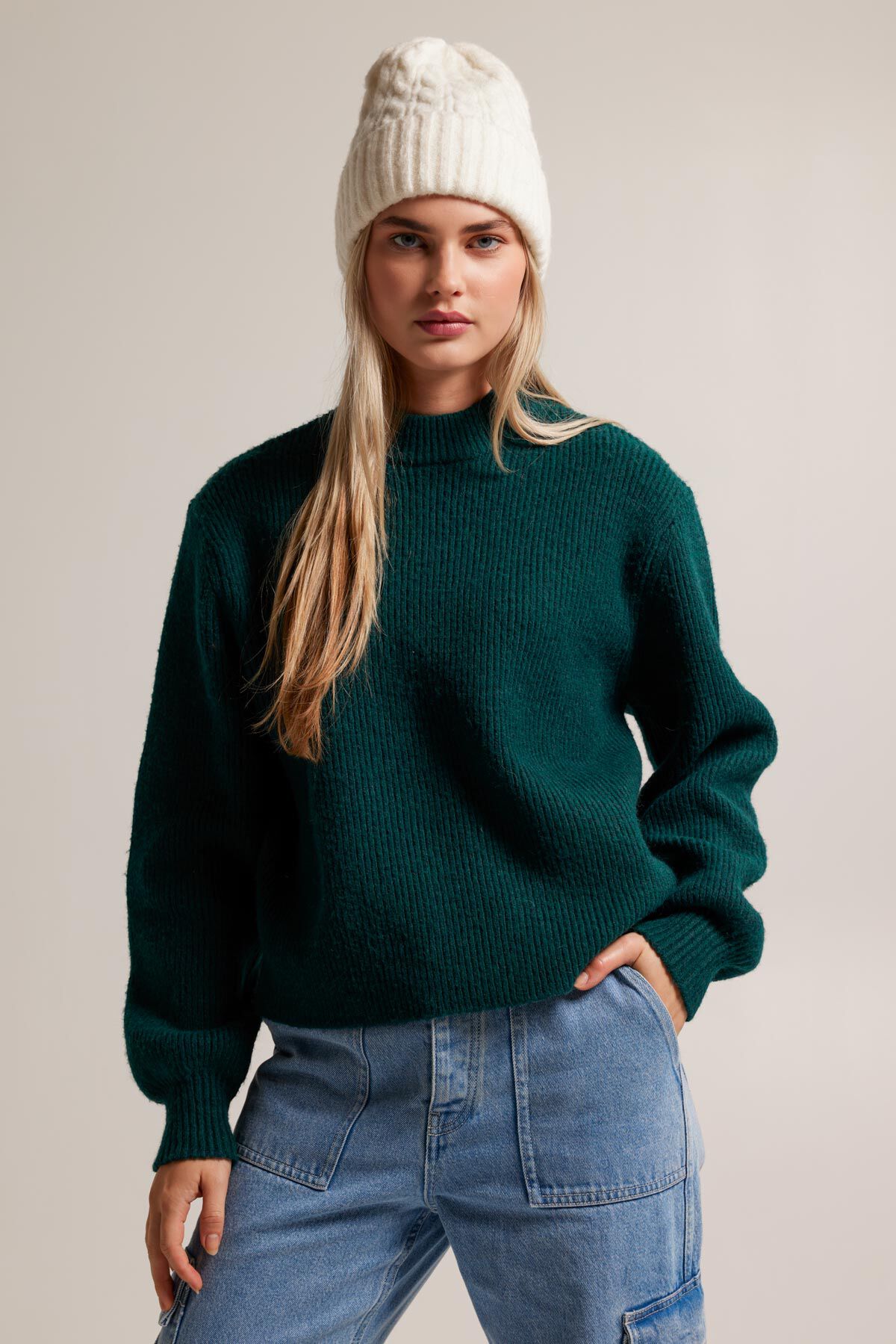 Dames Trui Kacey Dark green America Today