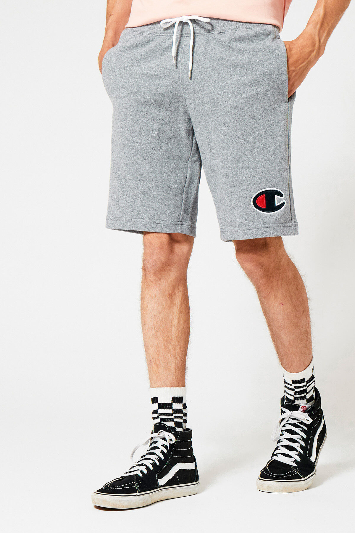 Grey champion sweatshorts outlet