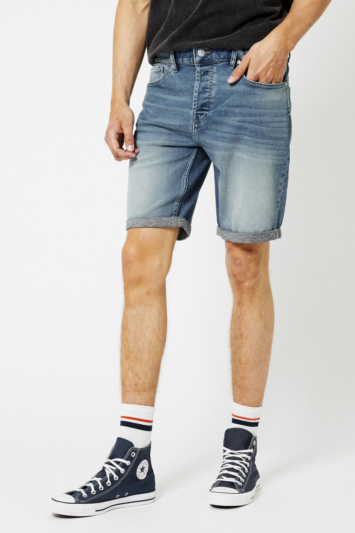 Jogdenim short Robert jog image number 1