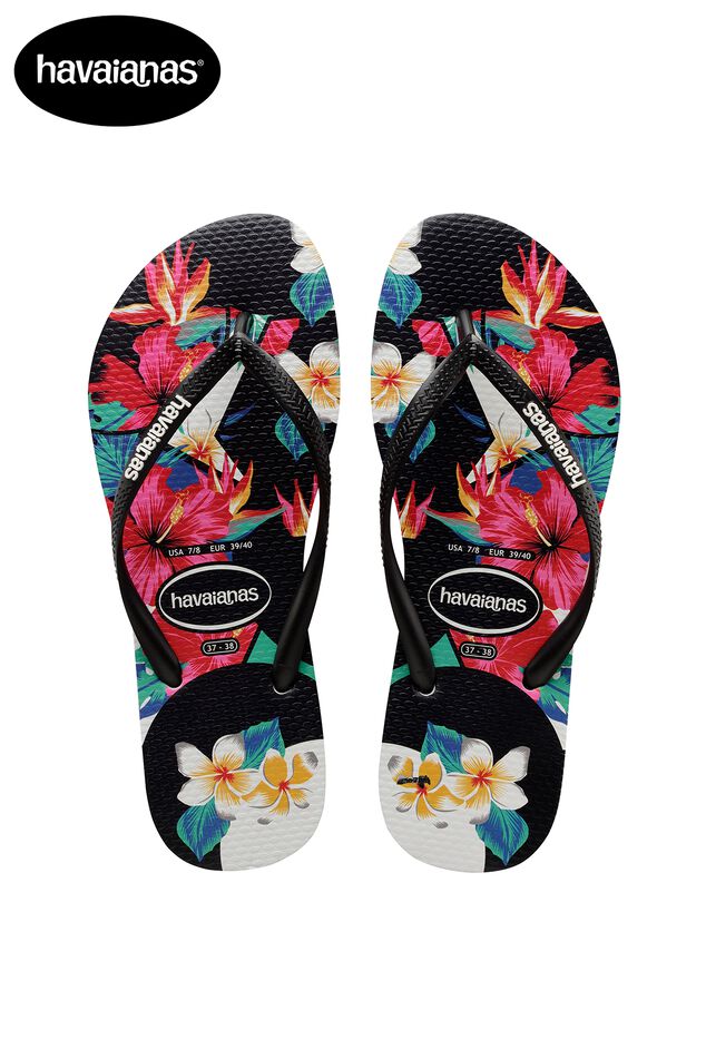 Havaianas Slim Floral Teenslippers Dames Havaianas Slim Floral Teenslippers Dames
