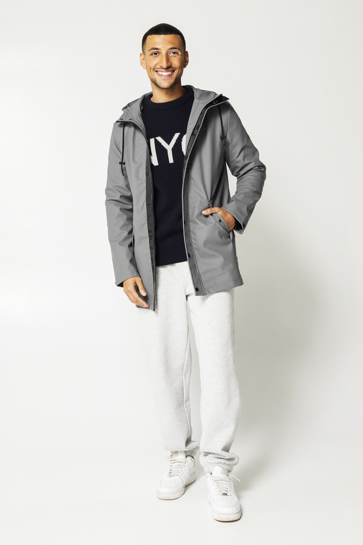 Men Rain jacket Jace Grey America Today