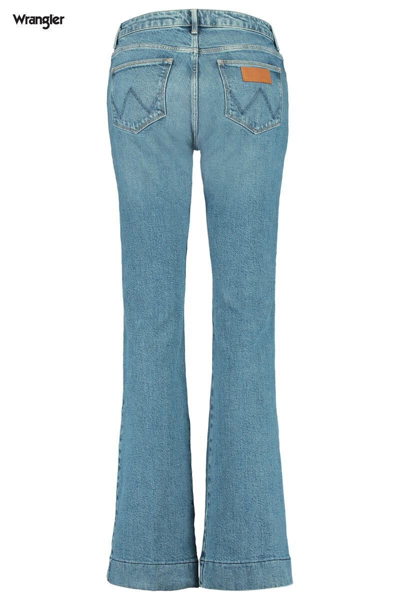 Geweldig zuiden Millimeter Dames Flared jeans Wrangler High waist Blue