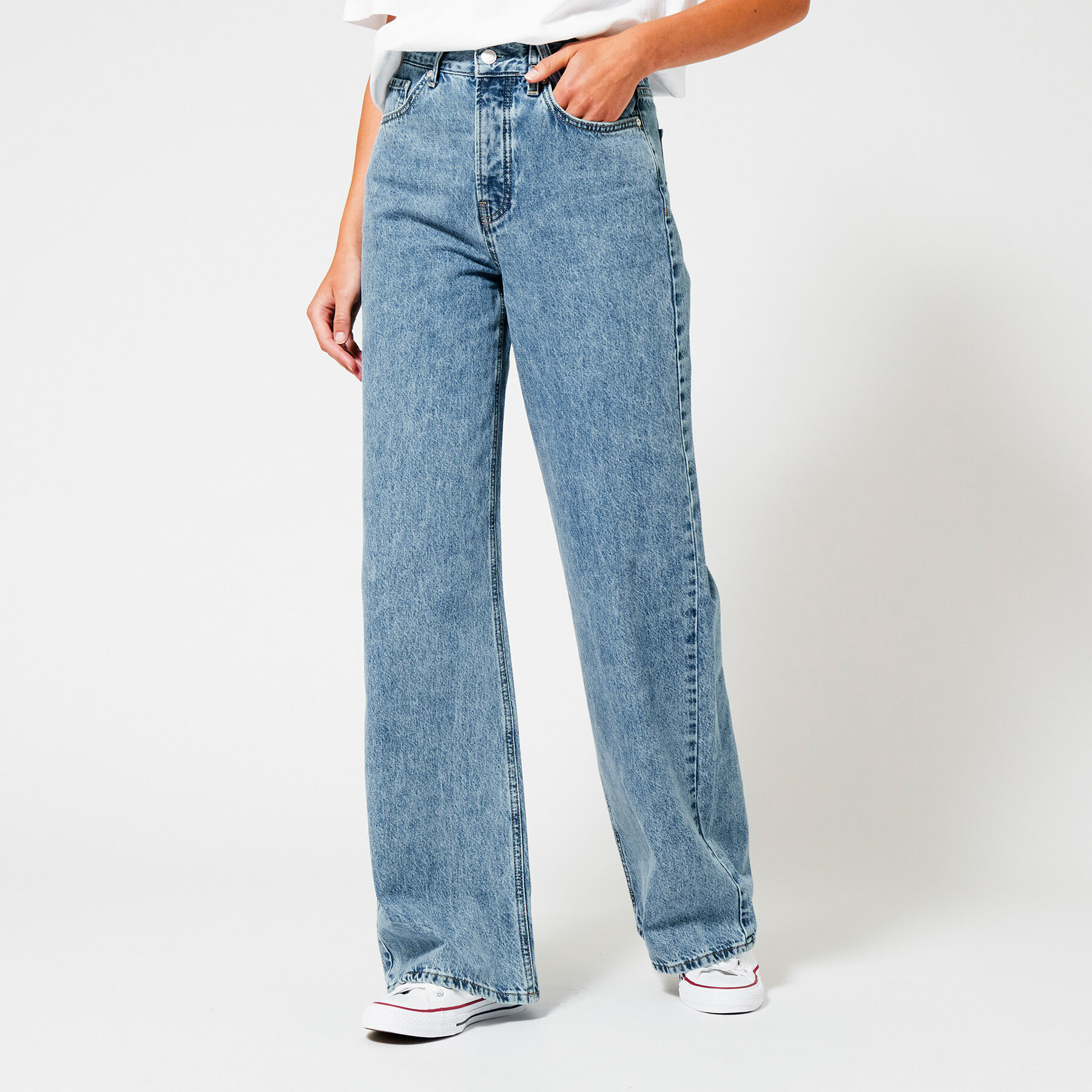 Wide fit jeans womens clearance