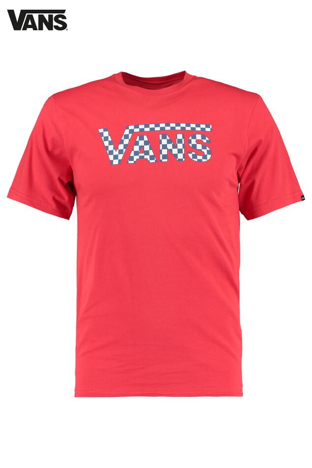 Boys T-shirt Vans Classic logo Red America Today - Main Image