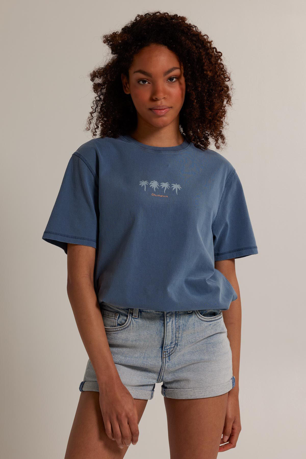 Dames T shirt Eva french blue America Today